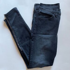 J BRAND | high rise skinny zip ankle jeans 27